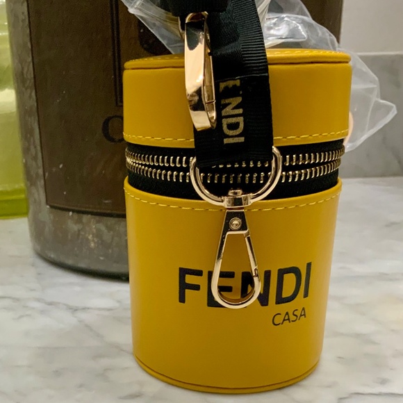 FENDI YELLOW CASA CROSSBODY or SHOULDER FAUX LEATHER MINI BAG. NIB - Picture 2 of 5